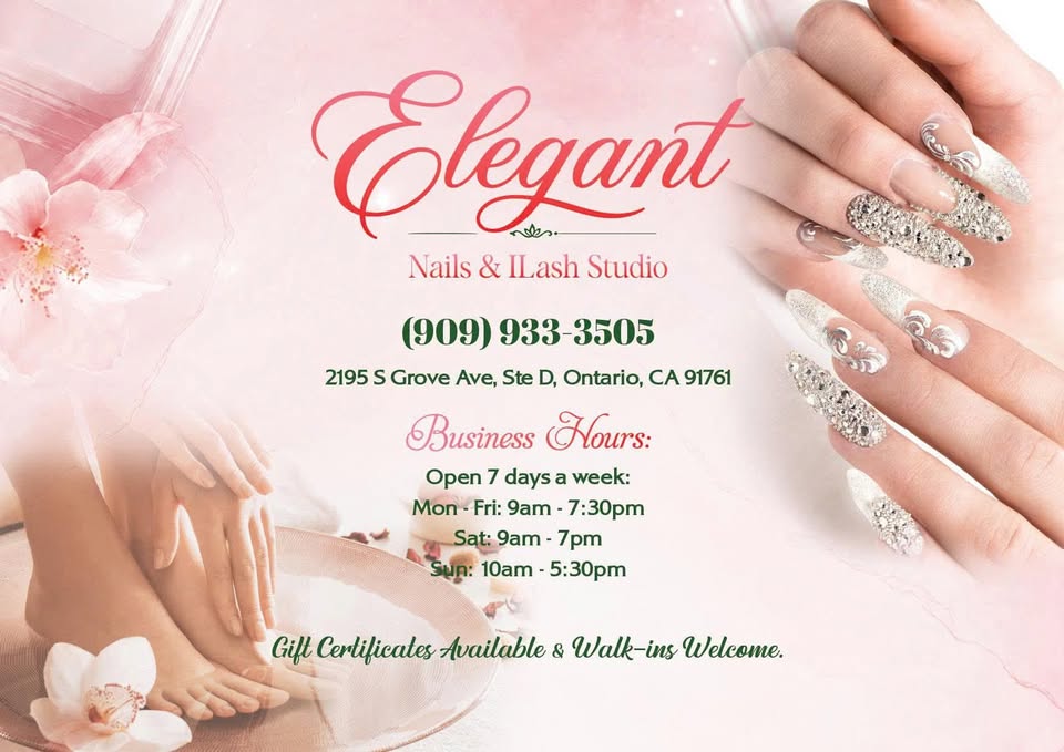 Elegant Nails & ILash Studio - Open 7 Days a Week